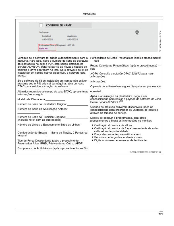John Deere DB74 Seed Planter Operators Manual A144082X54 PT - Image 8