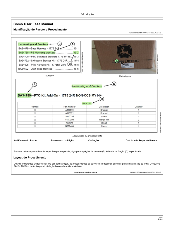 John Deere DB74 Seed Planter Operators Manual A144082X54 PT - Image 5