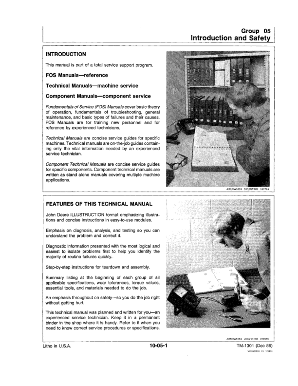 John Deere F910 F930 Front Mower Service Manual TM1301 - Image 8