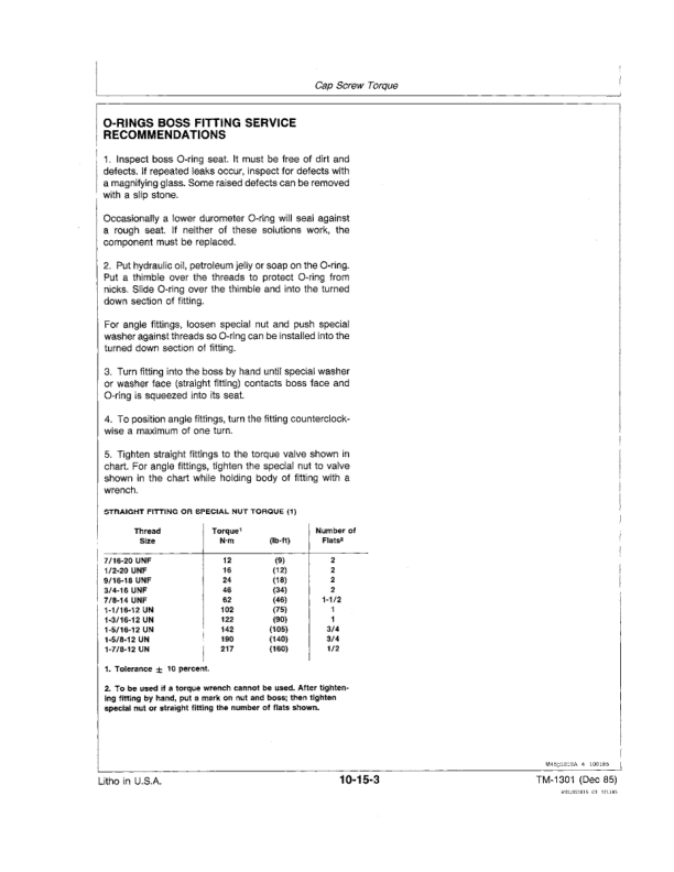 John Deere F910 F930 Front Mower Service Manual TM1301 - Image 12