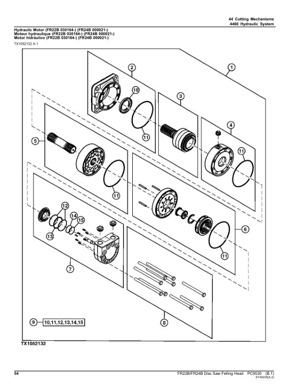 John Deere FR22B FR24B Disc Saw Felling Head Parts Catalog PC9530-11 - Image 11