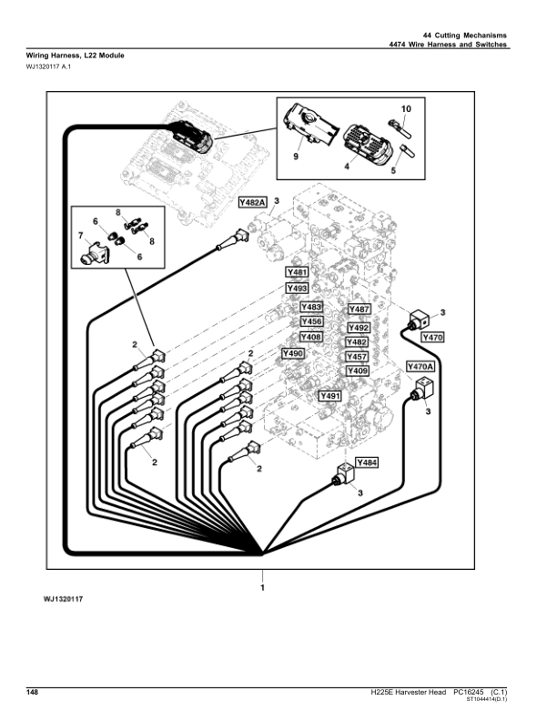 John Deere H225E Processing Head Parts Catalog PC16245 - Image 11