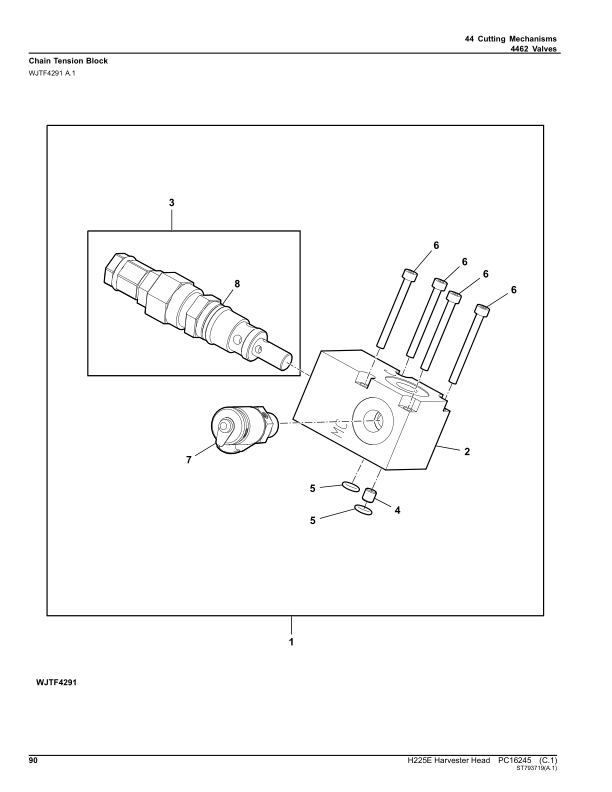 John Deere H225E Processing Head Parts Catalog PC16245 - Image 15