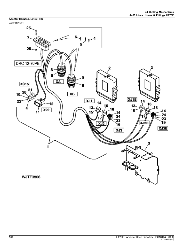 John Deere H270E Processing Head Debarker Parts Catalog SN 001001 and UP PC10484 - Image 10