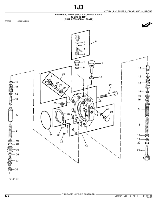 John Deere JD644-B Wheel Loader Parts Catalog 1974-1980 PC1404 - Image 11