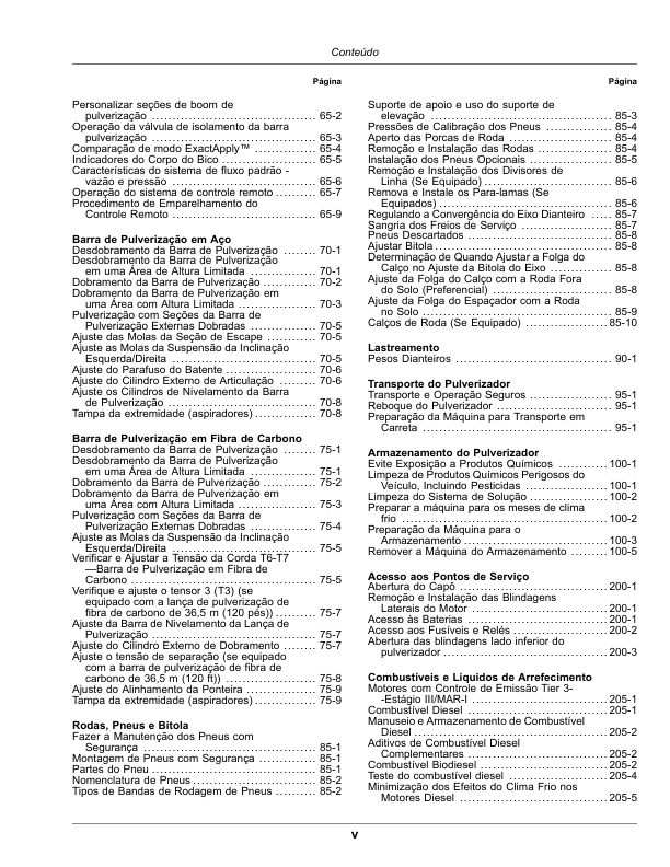 John Deere M4030 M4040 Sprayer Operators Manual SN 1900000 and UP OMKK57264-E1 PT - Image 11