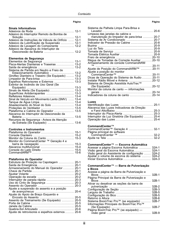 John Deere M4030 M4040 Sprayer Operators Manual SN 1900000 and UP OMKK57264-E1 PT - Image 8