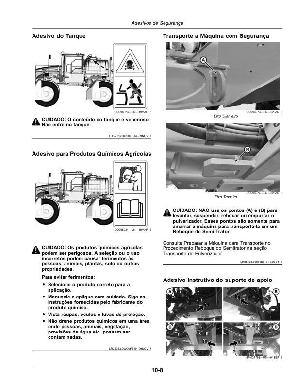 John Deere M4030 M4040 Sprayer Operators Manual SN 1900000 and UP OMKK57264-E1 PT - Image 18
