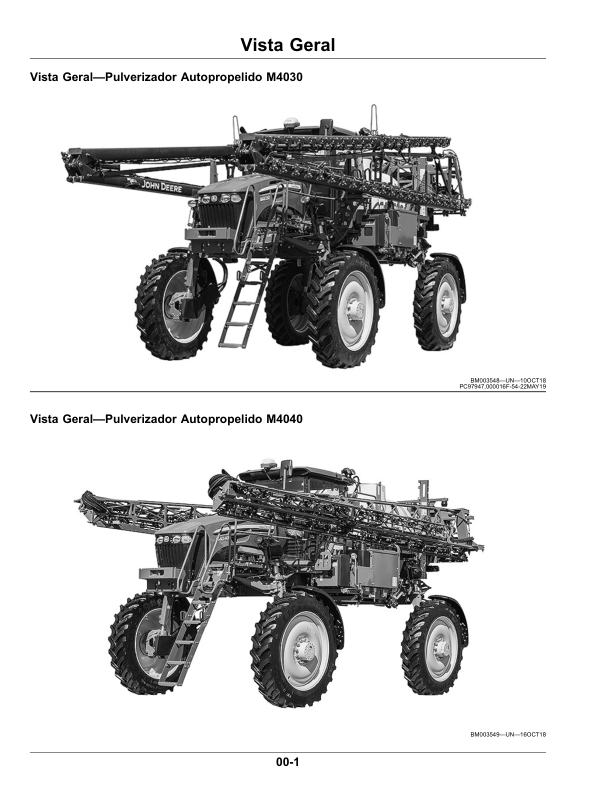 John Deere M4030 M4040 Sprayer Operators Manual SN 1900000 and UP OMKK57264-E1 PT - Image 5