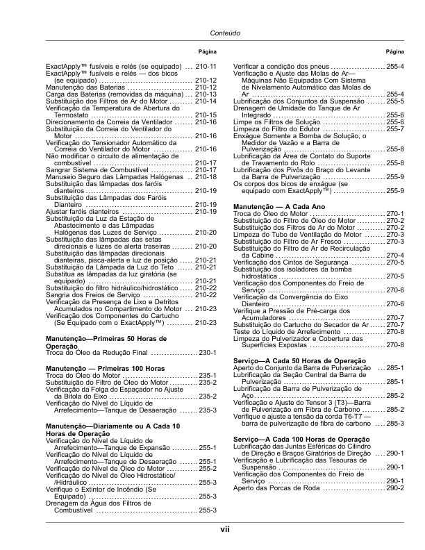 John Deere M4030 M4040 Sprayer Operators Manual SN 1900000 and UP OMKK57264-E1 PT - Image 13