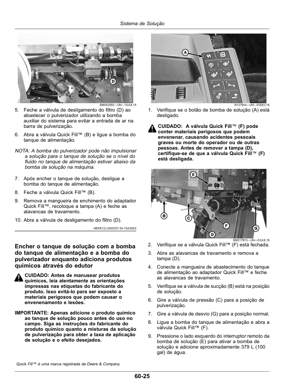 John Deere M4030 M4040 Sprayer Operators Manual SN 1900000 and UP OMKK57264-E1 PT - Image 16