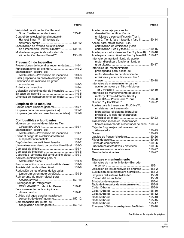 John Deere S660 S670 S680 S690 Combine Harvester Operators Manual OMDQ101822 ES - Image 7