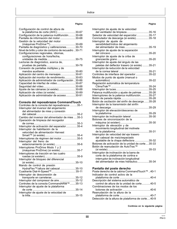 John Deere S660 S670 S680 S690 Combine Harvester Operators Manual OMDQ101822 ES - Image 13
