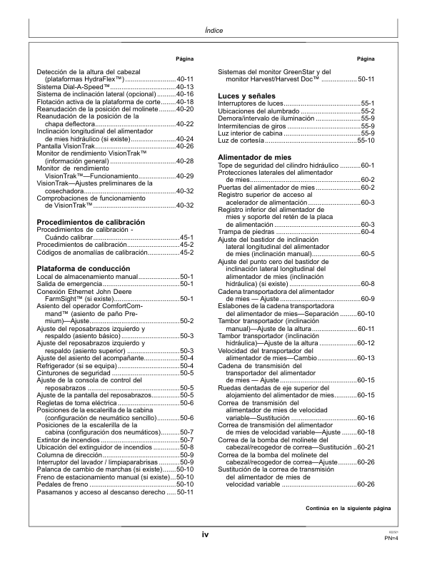 John Deere S660 S670 S680 S690 Combine Harvester Operators Manual OMDQ101822 ES - Image 14