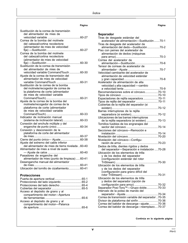 John Deere S660 S670 S680 S690 Combine Harvester Operators Manual OMDQ101822 ES - Image 15