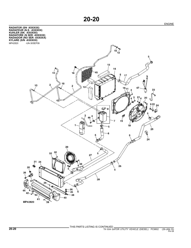 John Deere TH 6X4 Gator UTV Parts Catalog PC9602 - Image 12