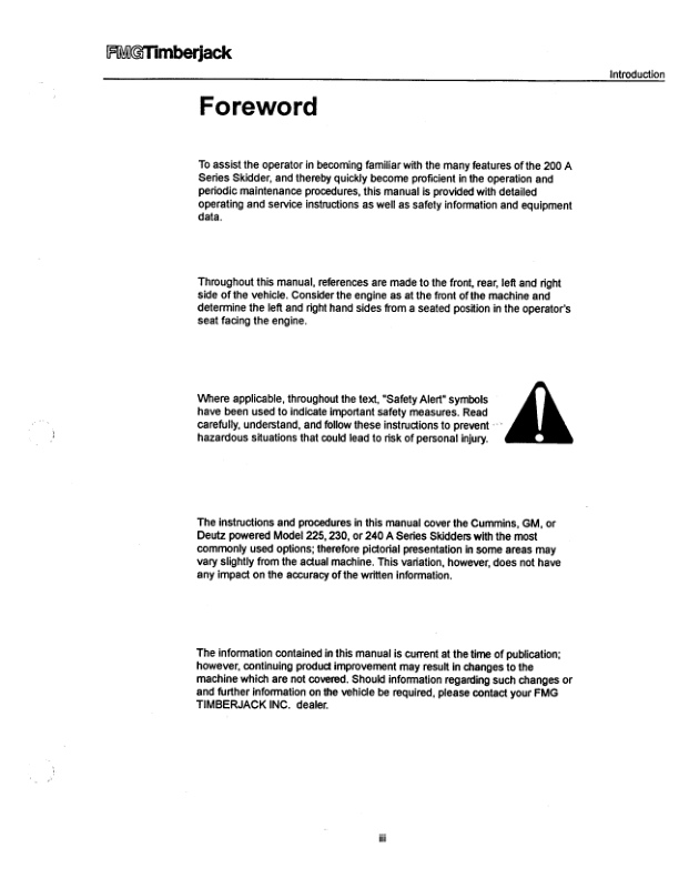 John Deere Timberjack 300 400C Series Skidder Operators Manual SN C12996 and UP CM4609 - Image 9