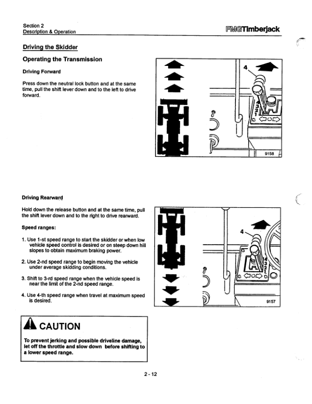John Deere Timberjack 300 400C Series Skidder Operators Manual SN C12996 and UP CM4609 - Image 14
