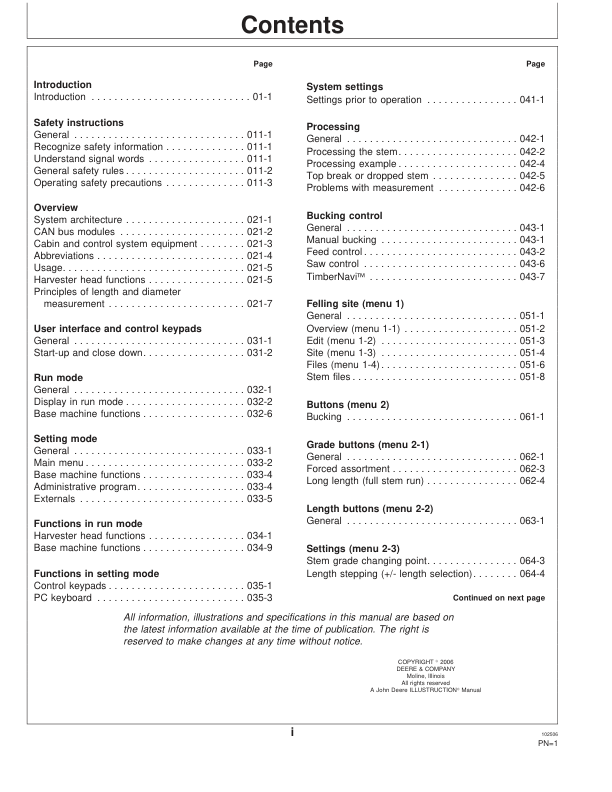 John Deere Timbermatic 300 v2.3.5 Operators Manual OMF071017 - Image 3