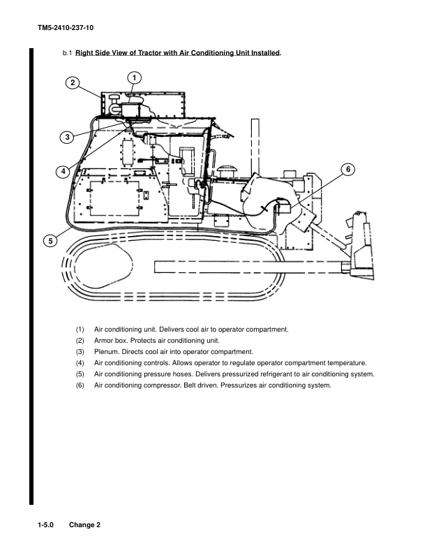 John Deere Tractor with Ripper Bulldozer Service Manual Operators Manual TM5-2410-237-10 - Image 3