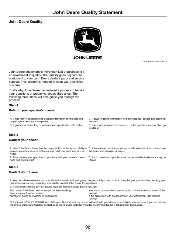 John Deere XUV 625i Gator UTV Operators Manual OMM175150 - Image 14