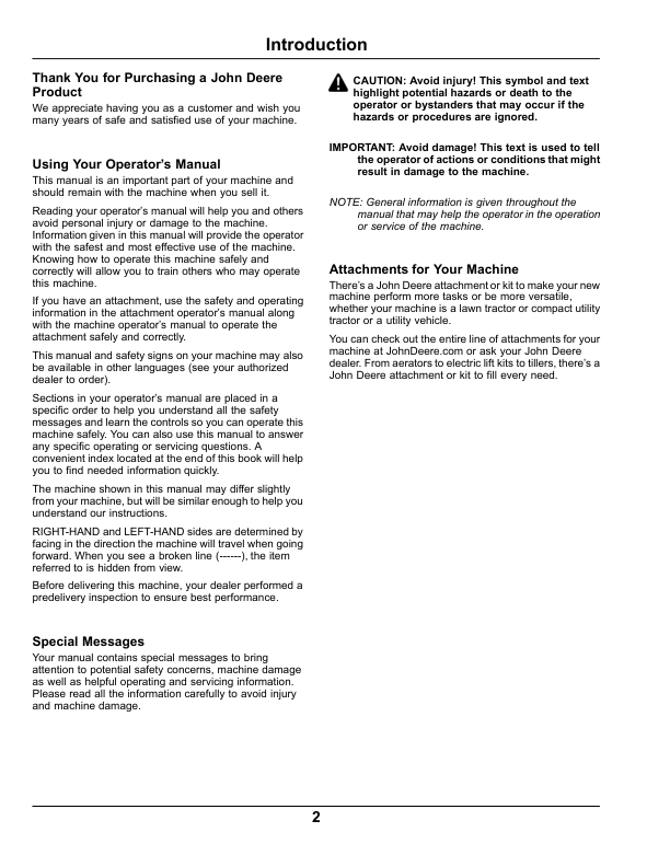 John Deere XUV 625i Gator UTV Operators Manual OMM175150 - Image 3