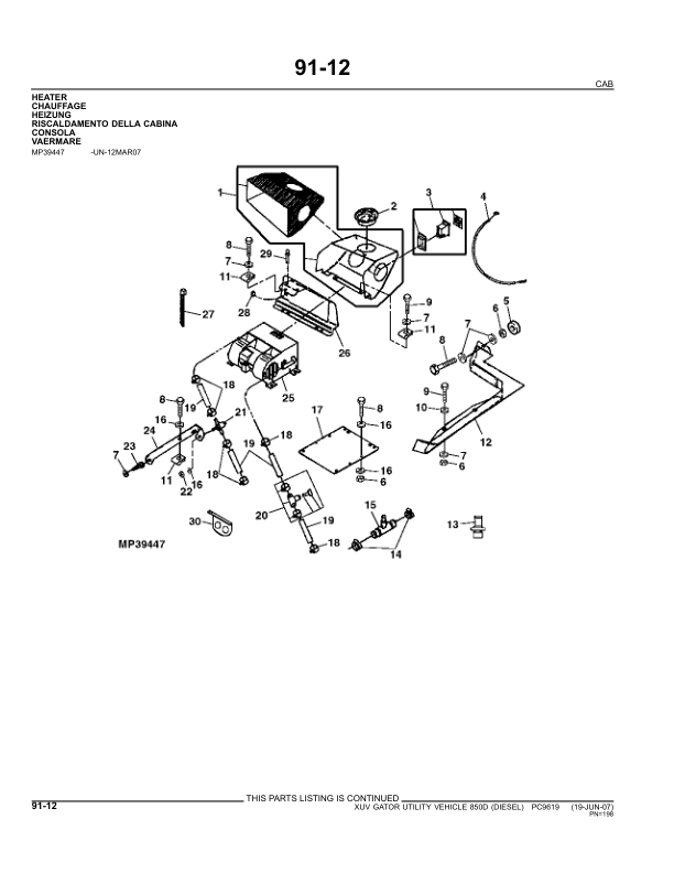 John Deere XUV 850D Gator UTV Parts Catalog PC9619 - Image 11