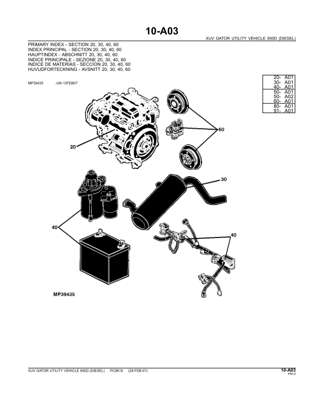 John Deere XUV 850D Gator UTV Parts Catalog PC9619 - Image 5