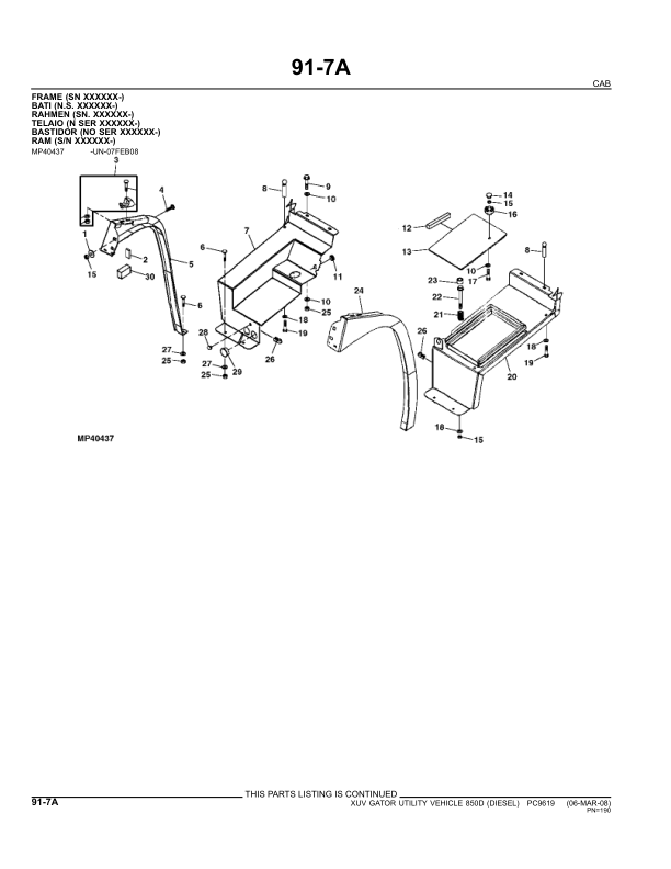 John Deere XUV 850D Gator UTV Parts Catalog PC9619 - Image 10