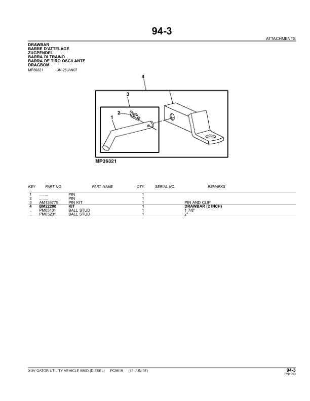 John Deere XUV 850D Gator UTV Parts Catalog PC9619 - Image 13