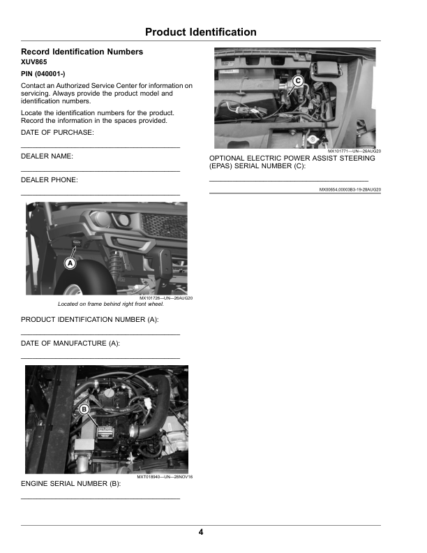 John Deere XUV865E XUV865M XUV865R Gator UTV Operators Manual OMUC26718-C1 - Image 5