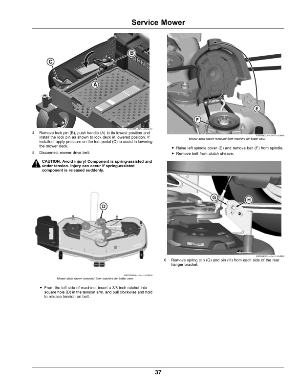 John Deere Z335E Z345M Z345R Z355E Z355R Z365R Z375R ZTrack Mower Operators Manual OMUC28756-K0 - Image 12