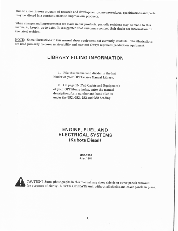 Kubota D600B Engine Service Manual - Image 3