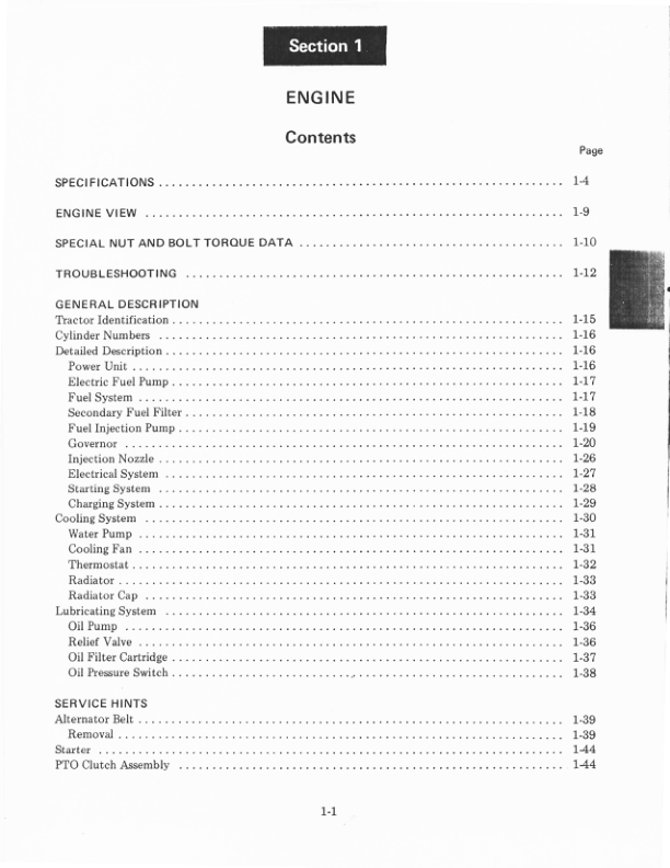 Kubota D600B Engine Service Manual - Image 9