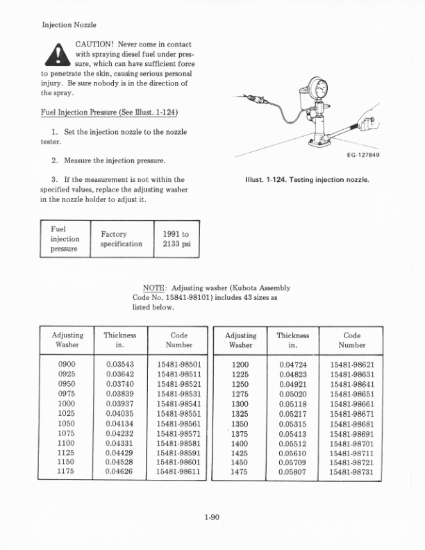 Kubota D600B Engine Service Manual - Image 8