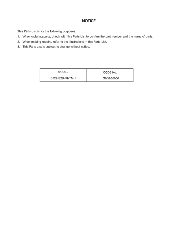 Kubota D722-E2B-MNTM-1 Engine Parts Catalog - Image 9