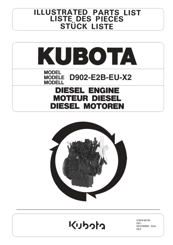 Kubota D902-E2B-EU-X2 Engine Parts Catalog - Image 2