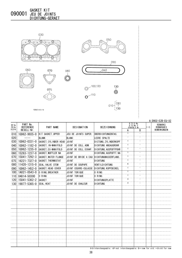Kubota D902-E2B-EU-X2 Engine Parts Catalog - Image 10