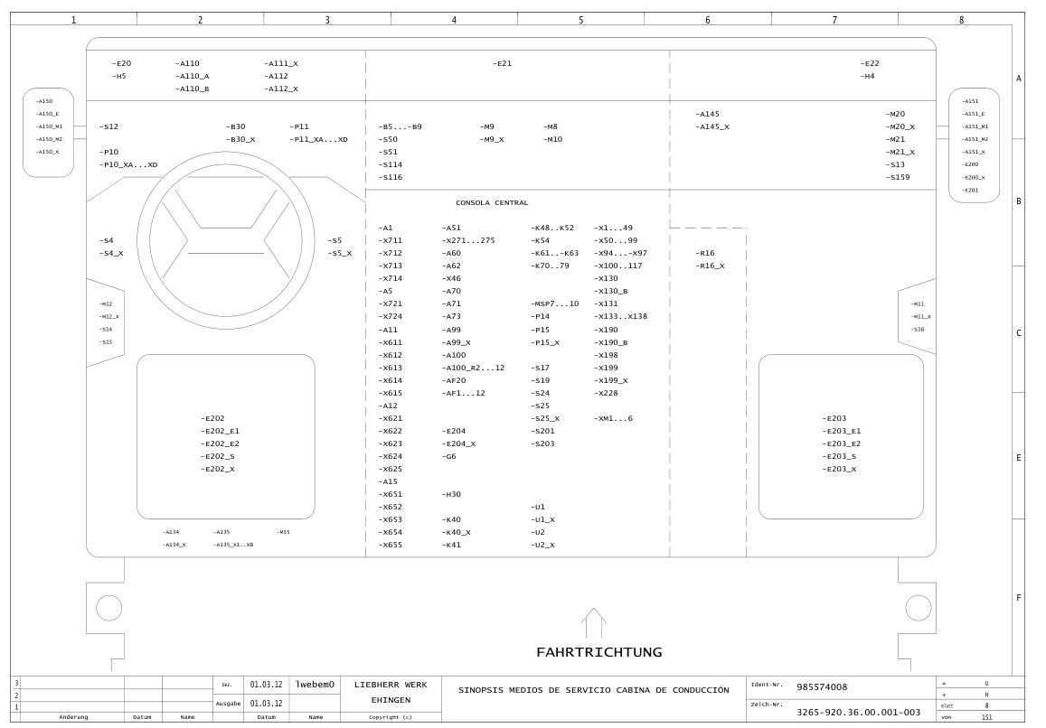 Liebherr LTM 1250 1300 6.1 Crane Electrical Schematics Service Manual ...