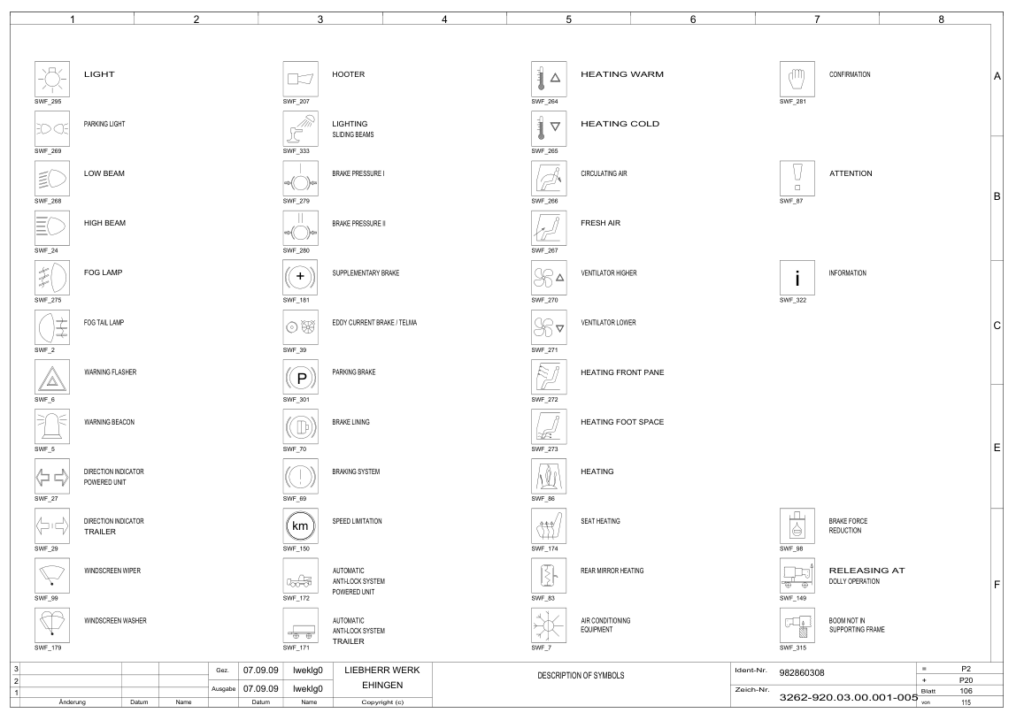 Liebherr LTM 1500 Crane Electrical Schematics Service Manual ...