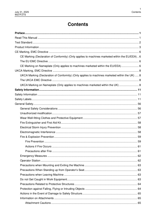 LiuGong 9027FZTS Excavator Operation and Maintenance Manual - Image 9