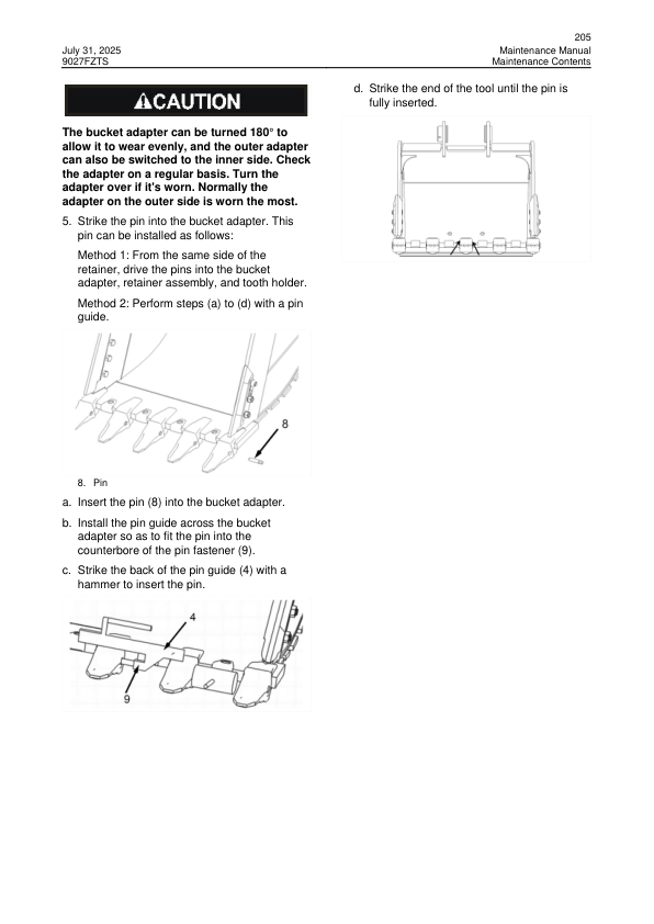 LiuGong 9027FZTS Excavator Operation and Maintenance Manual - Image 16