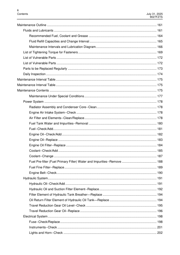 LiuGong 9027FZTS Excavator Operation and Maintenance Manual - Image 4