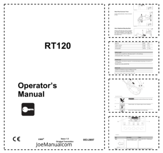 Ditch Witch RT120 Tractor Operators Manual