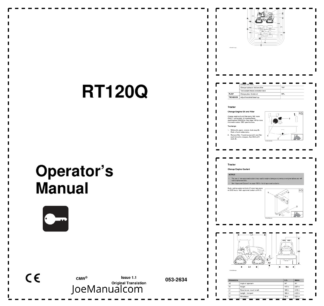 Ditch Witch RT120Q Tractor Operators Manual