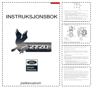 FORD 2720 Serie 4 Tractor Operators Manual NO