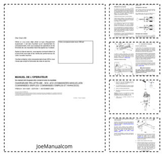 JCB 3CX 4CX Tier 3 Backhoe Loader Operators Manual 9811-5201-1 FR