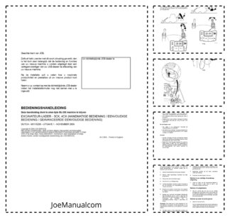 JCB 3CX 4CX Tier 3 Backhoe Loader Operators Manual 9811-5206-1 NL
