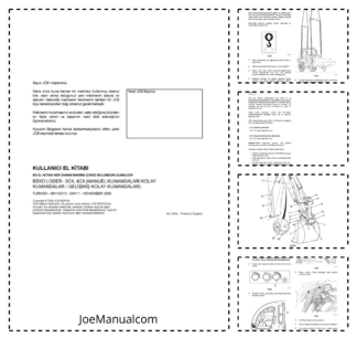 JCB 3CX 4CX Tier 3 Backhoe Loader Operators Manual 9811-5213-1 TR