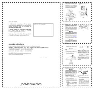 JCB 3CX 4CX Tier 3 Backhoe Loader Operators Manual 9811-5223-1 HU